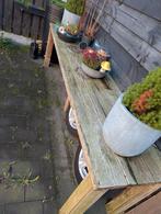 Gratis Houten tuintafel, Tuin en Terras, Ophalen, Gebruikt, Hout
