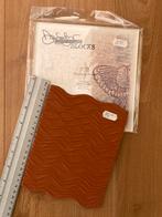 Lost coast design stempel met acrylblok wave lines, Ophalen of Verzenden, Zo goed als nieuw, EZ-mounted stempel