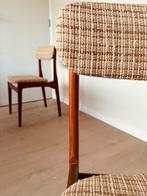 Vintage Set van 4 Thorsø Møbelfabrik stoelen! Uniek Design, Ophalen, Zo goed als nieuw, Bruin