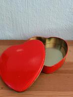 Koektrommel koekblik hart rood, Ophalen of Verzenden, Rood, Schaal