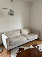 Mooie beige linnen bank, Huis en Inrichting, Banken | Complete zithoeken, Ophalen, Zo goed als nieuw, Stof