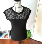 Mooie zwarte top met kant van Only, mt XS, Only, Zwart, Ophalen of Verzenden, Zo goed als nieuw