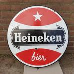 Oud Heineken reclamebord emaille, Ophalen of Verzenden, Gebruikt, Reclamebord