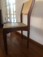 Vintage teak stoel  stoelen, Ophalen, Zo goed als nieuw, Bruin