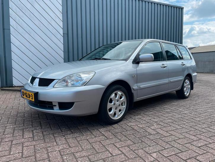 Mitsubishi Lancer 1.6 Wagon 2008 Grijs, Auto's, Mitsubishi, Particulier, Lancer, ABS, Airbags, Airconditioning, Bluetooth, Centrale vergrendeling
