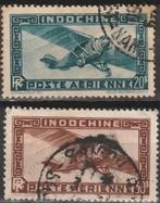 Indochina Michel nr. 358-359 Gebruikt, Verzenden, Gestempeld, Zuidoost-Azië