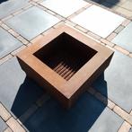Stalen tuinhaard 60 x 60 x 40 binnenkant 40 x 40 x 20, Tuin en Terras, Ophalen, Gebruikt