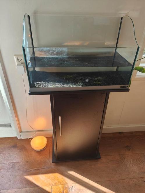 Ferplast aquarium met onderkast, Dieren en Toebehoren, Vissen | Aquaria en Toebehoren, Zo goed als nieuw, Leeg aquarium, Ophalen