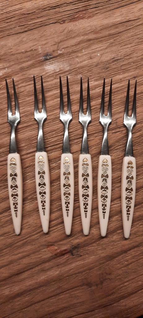 Vintage prikkers Set van 6, Antiek en Kunst, Antiek | Bestek, Ophalen of Verzenden