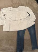 Zara Blouse Ruffle met Jeans 104, Ophalen of Verzenden, Zo goed als nieuw, Meisje, Overhemd of Blouse