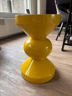 ZGAN Xenos Diabolo Bijzettafel - Geel, Huis en Inrichting, Tafels | Bijzettafels, Overige materialen, Minder dan 55 cm, Rond, Zo goed als nieuw
