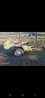 Aanhanger met metalen plaat - opknapper, Ophalen, Gebruikt