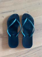 Havaianas Slim Donkerblauw Metallic 41/42, Overige typen, Blauw, Ophalen of Verzenden, Gedragen