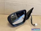 NISSAN QASHQAI J11 blauw links spiegel met camera 2013-2021, Auto-onderdelen, Spiegels, Gebruikt, Ophalen of Verzenden, Nissan