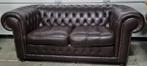 Chesterfield bank Springvale bruin leer + BEZORGING GRATIS, Gebruikt, ., Chesterfield, Leer