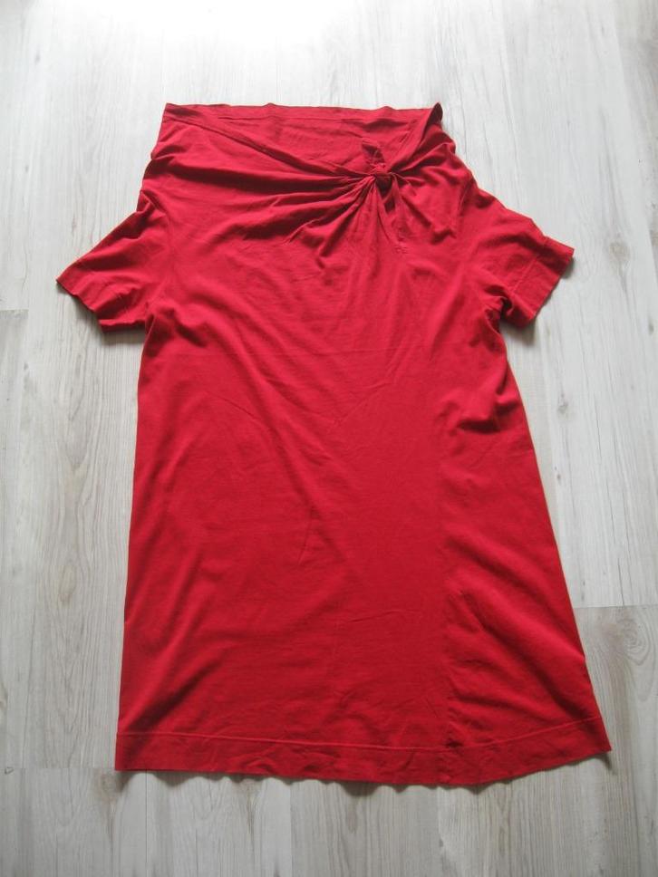CORA KEMPERMAN rode jurk maat XL, Kleding | Dames, Jurken, Zo goed als nieuw, Maat 42/44 (L), Rood, Boven de knie, Ophalen of Verzenden