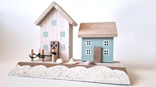 Huis aan strand p/st., Huis en Inrichting, Woonaccessoires | Overige, Nieuw, Ophalen of Verzenden