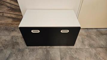 Ikea SMÅSTAD, STUVA zwart wit speelgoedkist, bank met lade.  beschikbaar voor biedingen