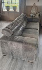 Mooie nog zeer goede bank geschuurd  leer, Huis en Inrichting, Banken | Bankstellen, Gebruikt, Driepersoons, Ophalen of Verzenden