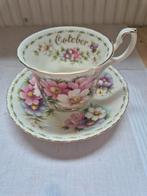 October flower of the month series, Ophalen of Verzenden, Zo goed als nieuw, Porselein, Kop en/of schotel