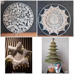 Diverse gehaakte mandala’s kerstboom mobiel et klokken, Huis en Inrichting, Woonaccessoires | Wanddecoraties, Ophalen of Verzenden