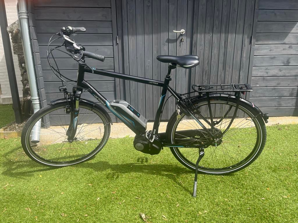 elektrische zwarte herenfiets, merk Victoria. maat 58-60, Fietsen en Brommers, Elektrische fietsen, 55 tot 59 cm, Ophalen, Gebruikt