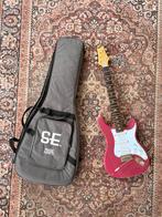 PRS SE Silver Sky Dragon Fruit + Gitaartas, Ophalen, Zo goed als nieuw, Solid body, Paul Reed Smith