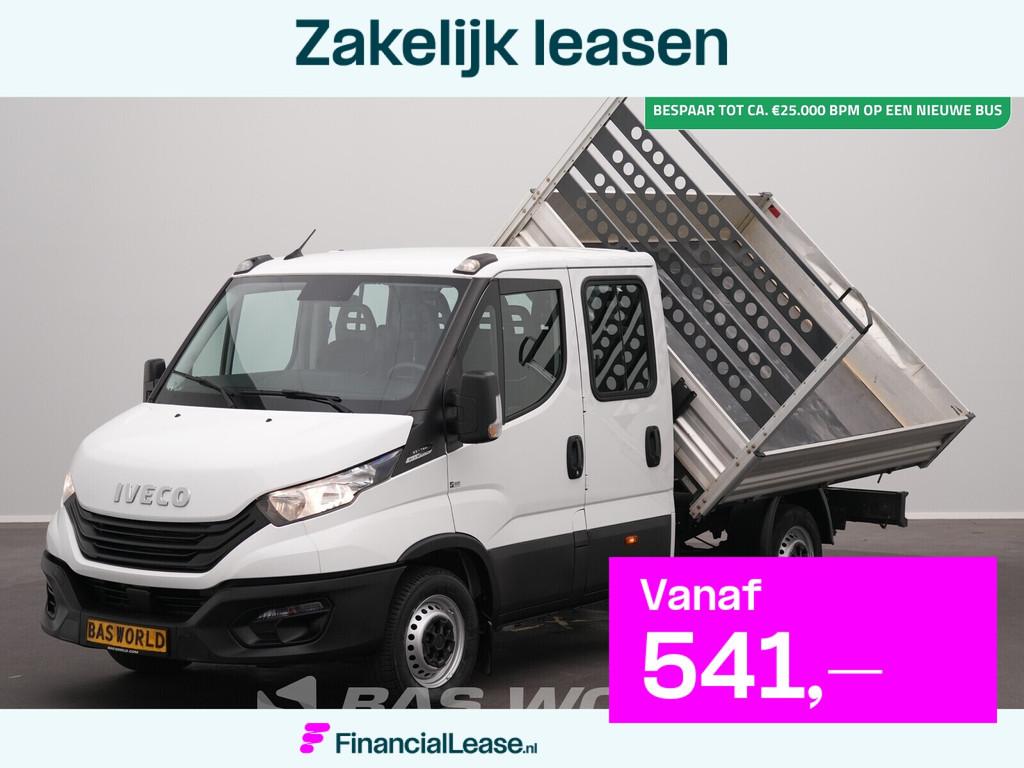 Iveco Daily 35S16 Automaat Driezijdige Kipper Dubbel Cabine, Automaat, Stof, Gebruikt, Euro 6