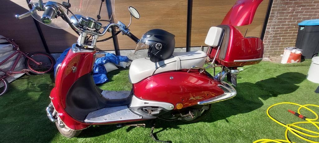 Scooter Rover Classic 50cc - Blauw Kenteken 500€, Fietsen en Brommers, Scooters | Piaggio, Ophalen, Gebruikt, Benzine, Overige modellen