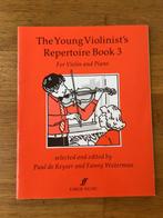Paul de Keyser The young violinist’ repertoire book 3, viool, Klassiek, Les of Cursus, Ophalen of Verzenden, Zo goed als nieuw