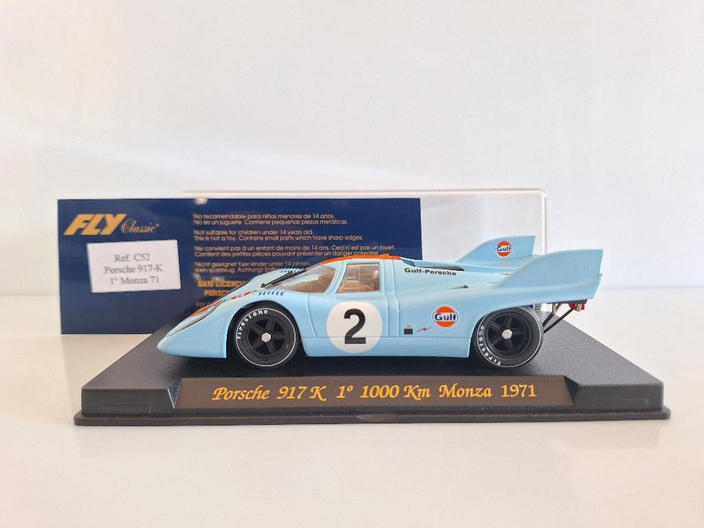 Fly Porsche 917K Monza Gulf 1971 C52, Overige merken, Racebaan, Fly, Nieuw