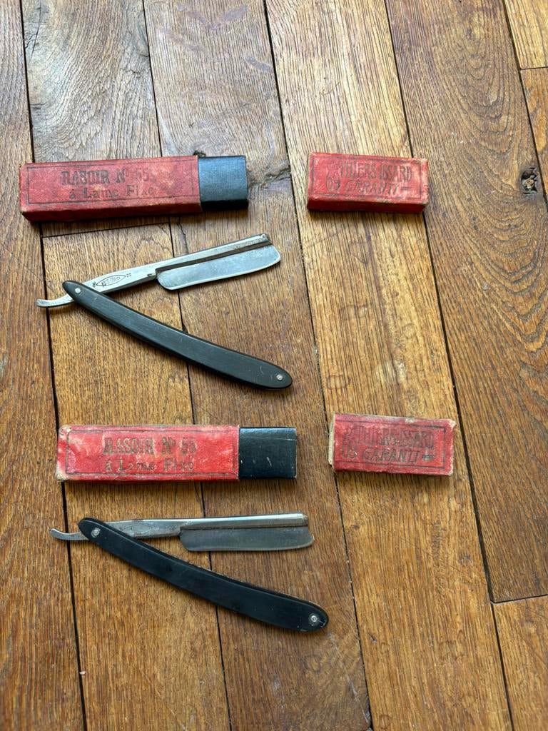 Vintage open scheermessen Thiers Issard, Ophalen of Verzenden
