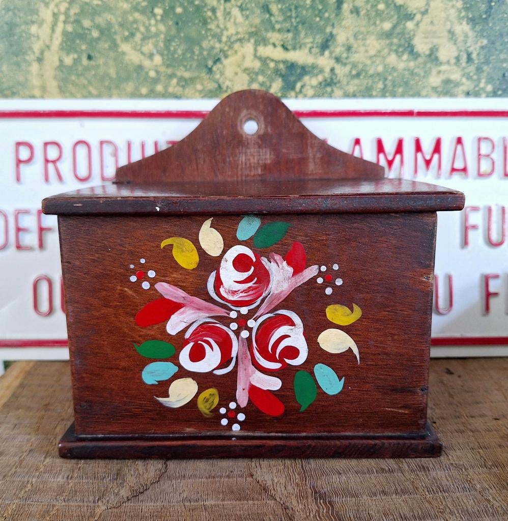 Landelijk Houten dekselbak, Antiek en Kunst, Ophalen of Verzenden