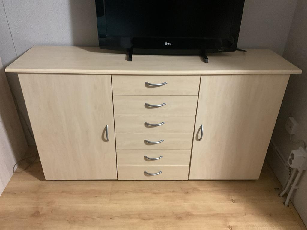 dressoir met lades en deuren, Gebruikt, 100 tot 150 cm, Ophalen of Verzenden, Met lade(s)