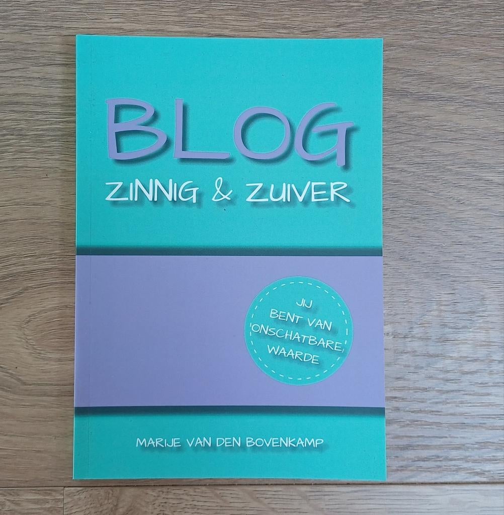 Blog Zinnig en zuiver - Marije van den Bovenkamp, Boeken, Ophalen of Verzenden, Zo goed als nieuw