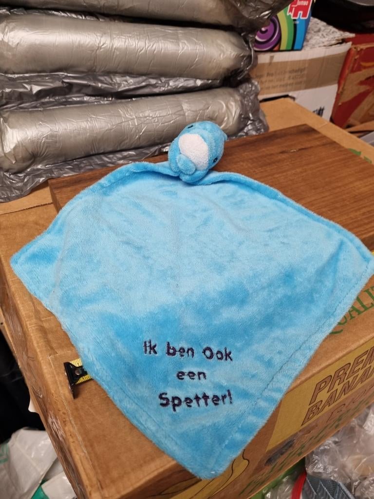 Dolfijn knuffel doekje blauwe nr 20, Ophalen of Verzenden, Nieuw, Overige typen