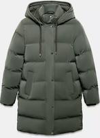 Zara Jas SEMI-LONG RUBBERISED WINDPROOF ANORAK, Ophalen of Verzenden, Nieuw, Maat 34 (XS) of kleiner, Groen