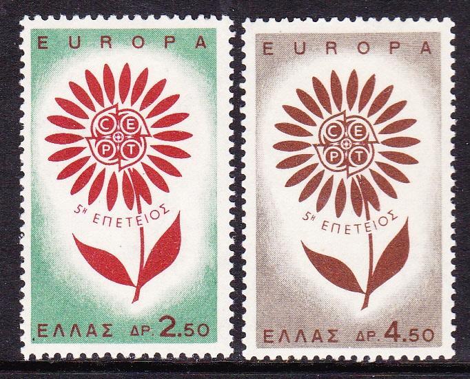 Griekenland 1964 pf mi 858 - 859 europa cept, Postzegels en Munten, Postzegels | Europa | Overig, Postfris, Griekenland, Verzenden