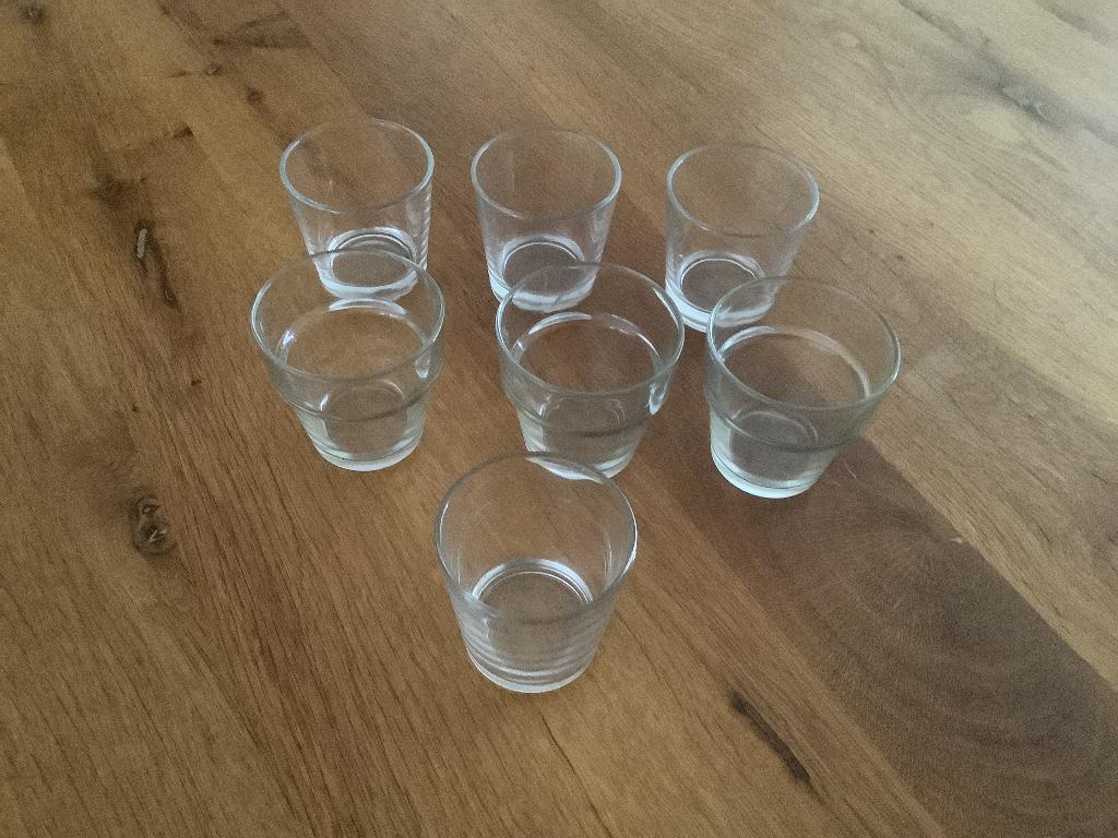 Amuse glaasjes 7 stuks, Huis en Inrichting, Keuken | Servies, Ophalen, Glas of Glazen, Overige stijlen, Glas