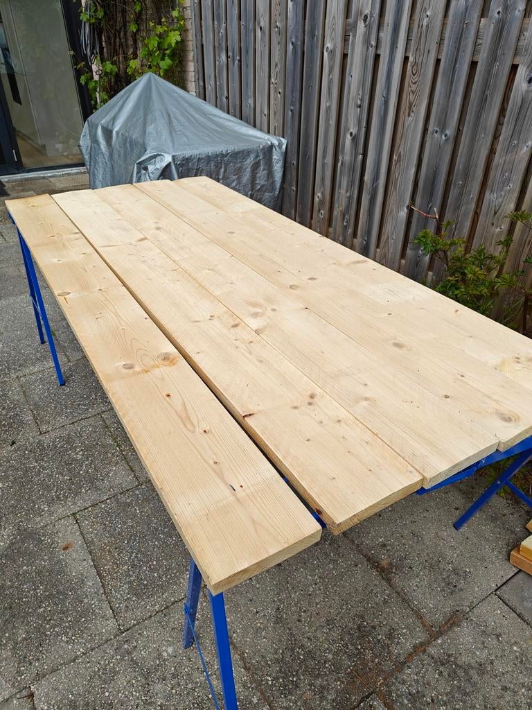 Steiger Houten Planken - 13x215+cm (4 kortere planken), Doe-het-zelf en Verbouw, Hout en Planken, Ophalen, 25 tot 50 mm, Nieuw