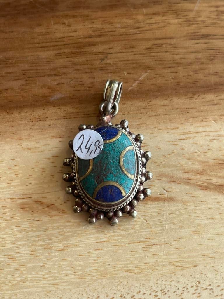 Tibetaanse zilveren hanger, Ophalen of Verzenden, Zo goed als nieuw, V, V