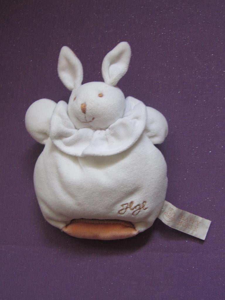 27 JARIGE HAPPY HORSE Knuffel KONIJN UIT 1999 **Als Nieuw**, Happy Horse, Konijn, Ophalen of Verzenden, Met label