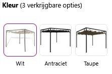 Tuinpaviljoen paviljoen tuinprieel metaal 3x3 GRATIS BEZORGD, Verzenden, Minder dan 4 meter, Nieuw, Nvt