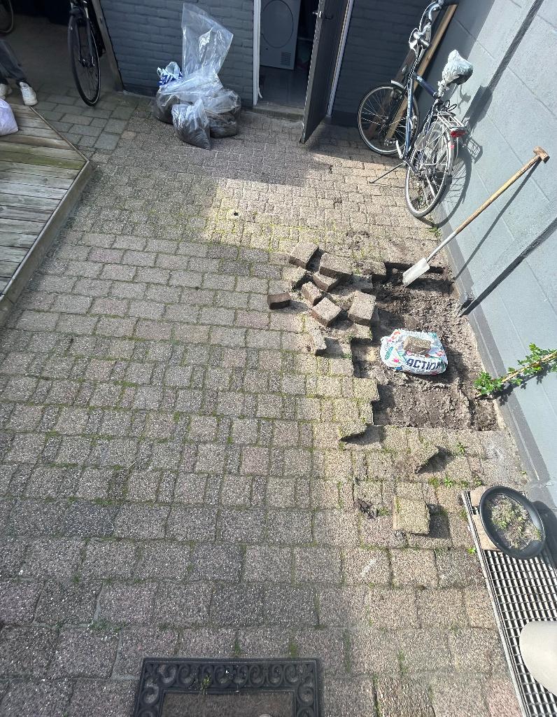 Tegels (ca 13m2) gratis af te halen, Ophalen, Gebruikt, 10 m² of meer, Beton