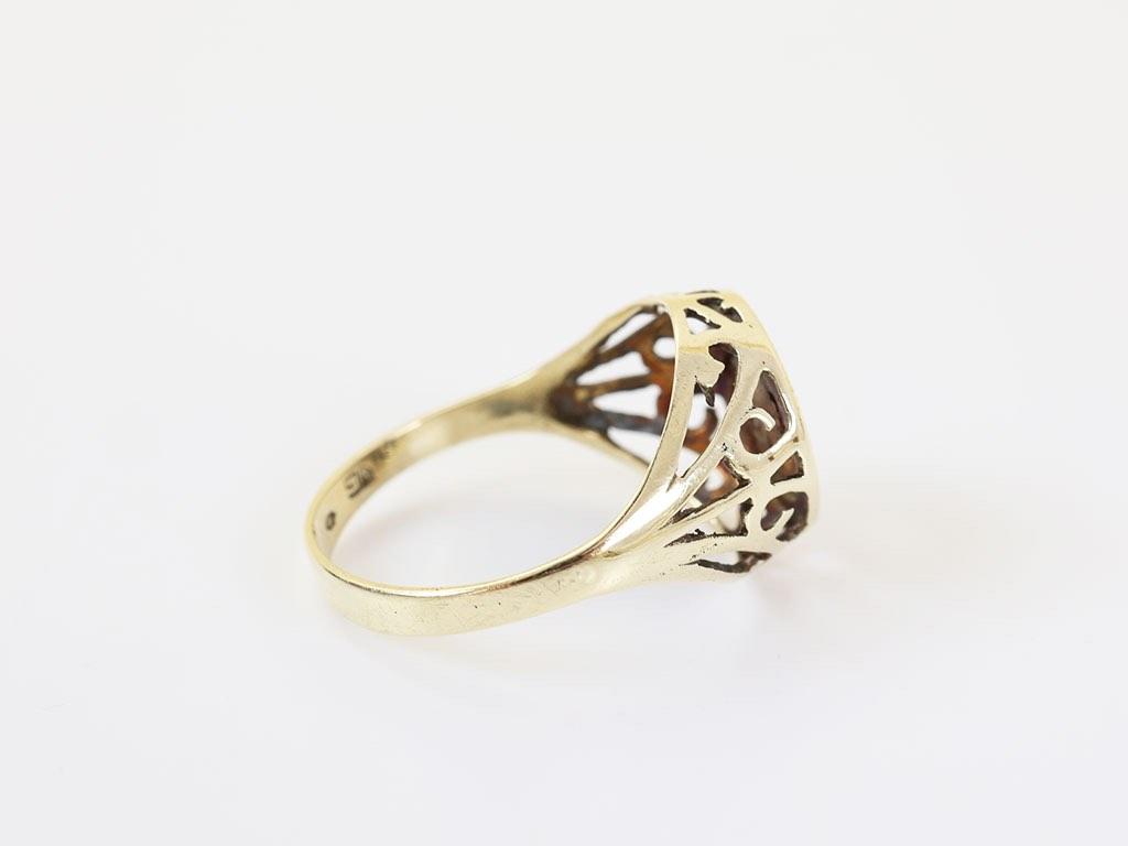 14 Karaat Gouden Schorpioen Ring – Sterrenbeeld, Ophalen of Verzenden, Zo goed als nieuw, 17 tot 18, Dame