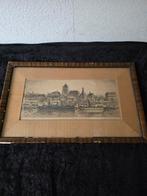Gezicht op Tiel Johan Ponsioen, Antiek en Kunst, Kunst | Etsen en Gravures, Ophalen of Verzenden