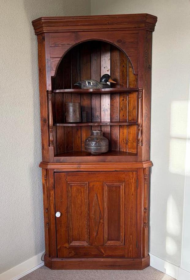 Tweedelige Hoek Kast - Hout, Huis en Inrichting, Ophalen, Zo goed als nieuw