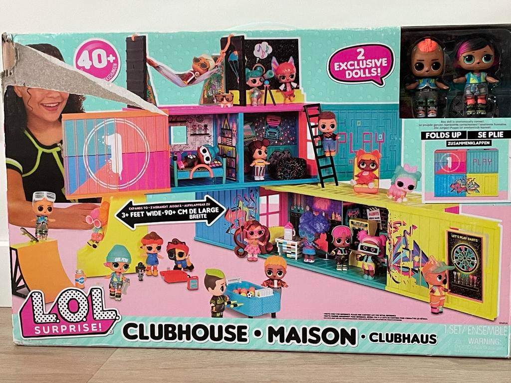 LOL Surprise Clubhouse • Maison met 2 exclusieve poppen, Ophalen of Verzenden, Nieuw, Meisje