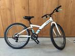 Btwin 24 inch kinder mountainbike - Wit/Blauw, Minder dan 45 cm, Ophalen, Gebruikt, Overige merken