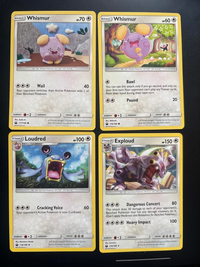 Celestial Storm: Whismur, Loudred, Exploud Set, Ophalen of Verzenden, Gebruikt, Meerdere kaarten